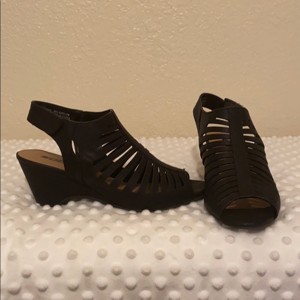 Wedges, black, dress, platform, sandal, shoes.